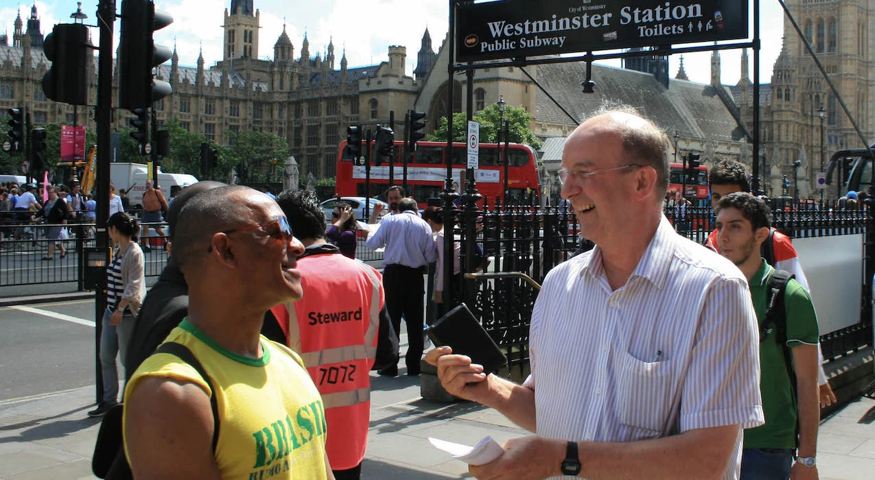 Plymouth Brethren street preacher in London